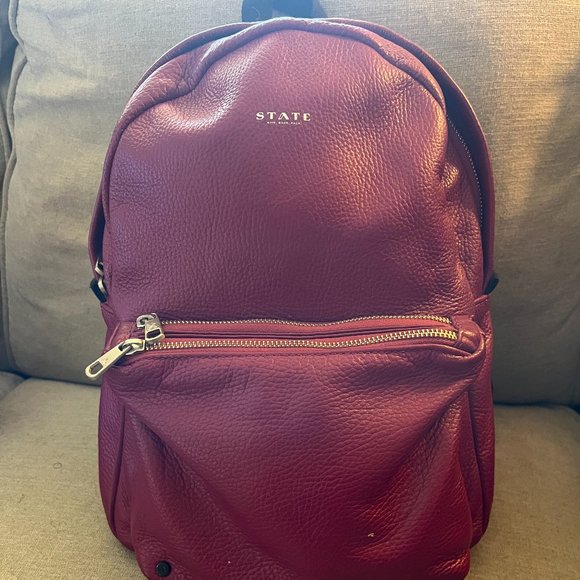 STATE Lorimer Mini Leather Backpack - Picture 2 of 6